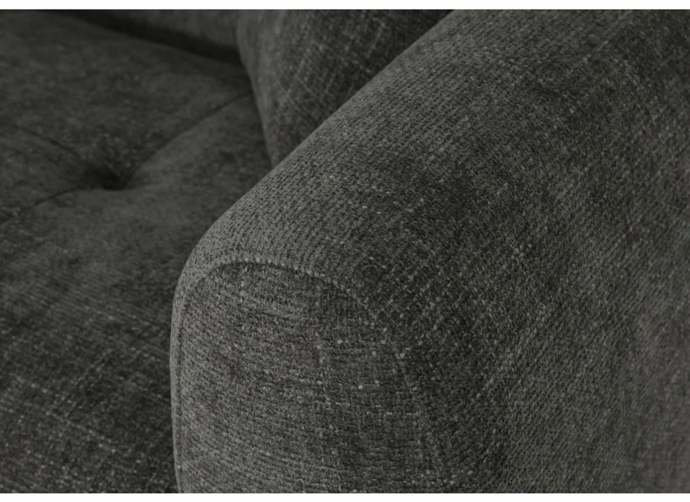 Hoeksalon Maui 285x163cm - stof - grijs