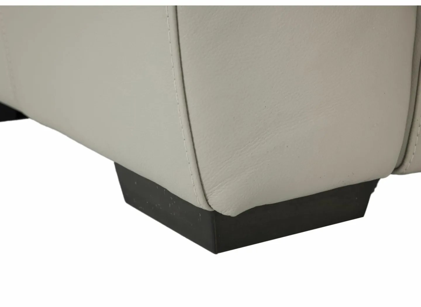 Hoeksalon May 289x289cm - leder - grijs & beige