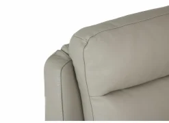 Hoeksalon May 289x289cm - leder - grijs & beige