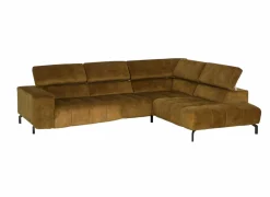 Hoeksalon Message-S 295x228cm - stof - goud