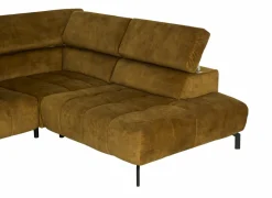 Hoeksalon Message-S 295x228cm - stof - goud