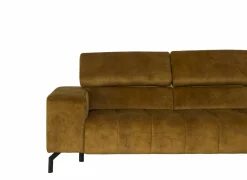 Hoeksalon Message-S 295x228cm - stof - goud