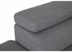 Hoeksalon Milton 302x238cm - stof - castle 153 grijs