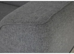 Hoeksalon Milton 302x238cm - stof - grijs met 2 elektrische relaxen