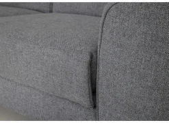 Hoeksalon Milton 302x238cm - stof - grijs met 2 elektrische relaxen