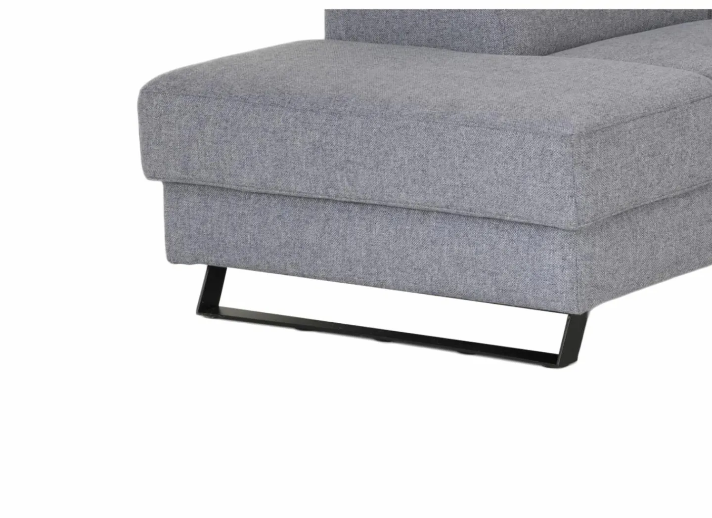 Hoeksalon Milton 302x238cm - stof - castle 153 grijs met relax