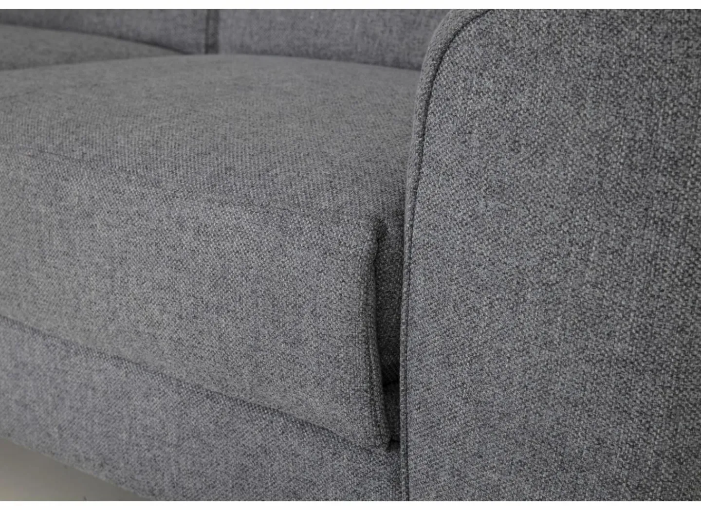 Hoeksalon Milton 302x238cm - stof - castle 153 grijs met relax