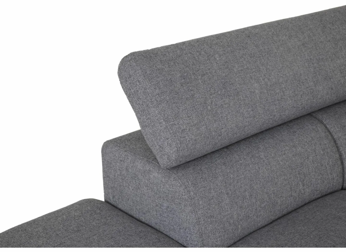 Hoeksalon Milton 302x238cm - stof - castle 153 grijs met relax