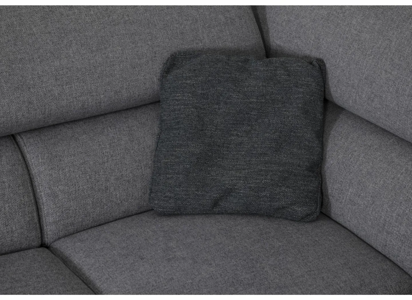 Hoeksalon Milton 302x238cm - stof - castle 153 grijs met relax