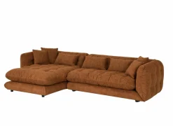 Hoeksalon Molise 300x185cm - stof - terra