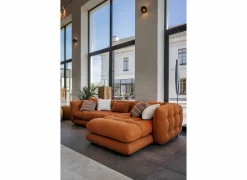 Hoeksalon Molise 300x185cm - stof - terra