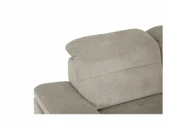 Hoeksalon Naja 353x255cm - stof - desert met bedfunctie en zitdiepteverstelling