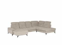 Hoeksalon Naja 353x255cm - stof - desert