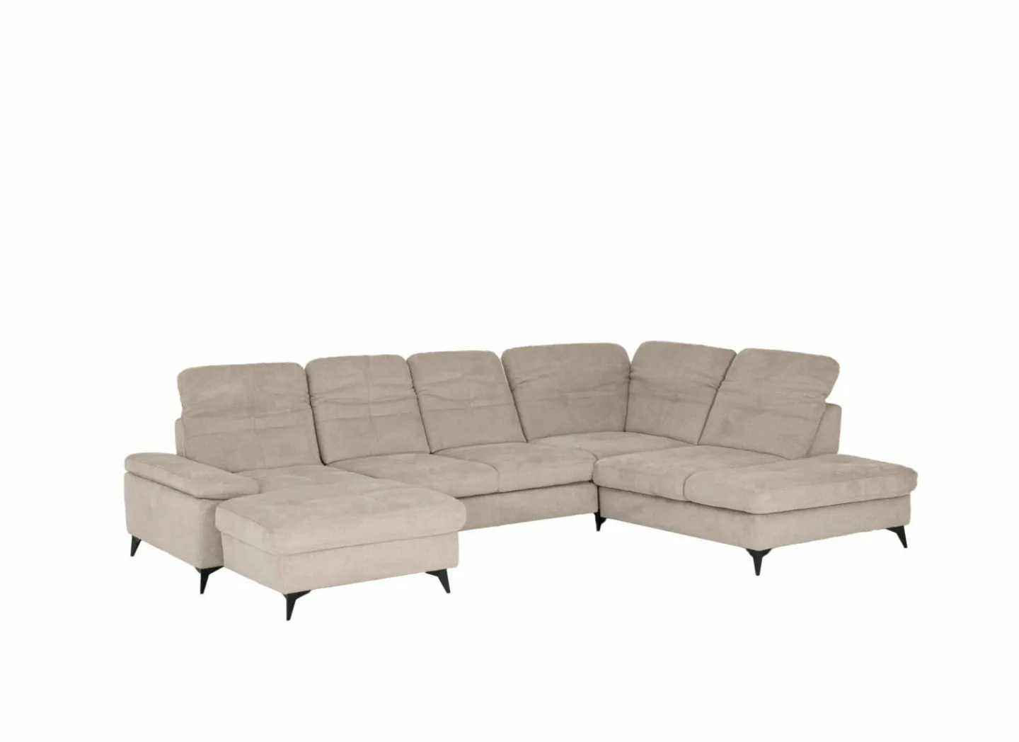 Hoeksalon Naja 353x255cm - stof - desert