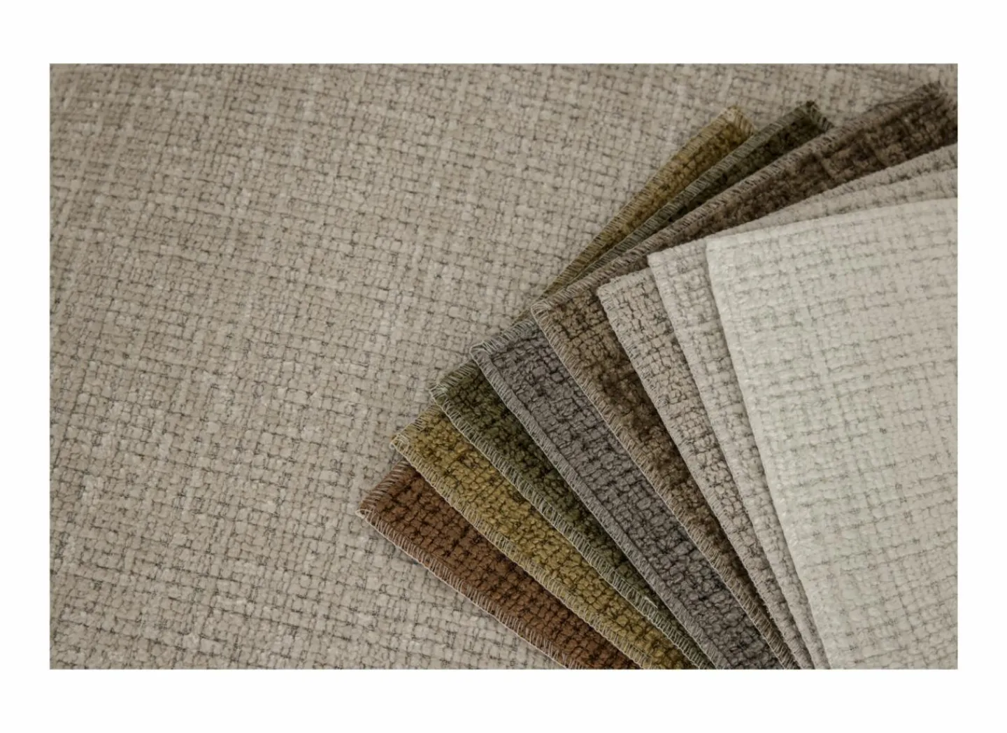 Hoeksalon New Polo 430x226cm - stof - beige