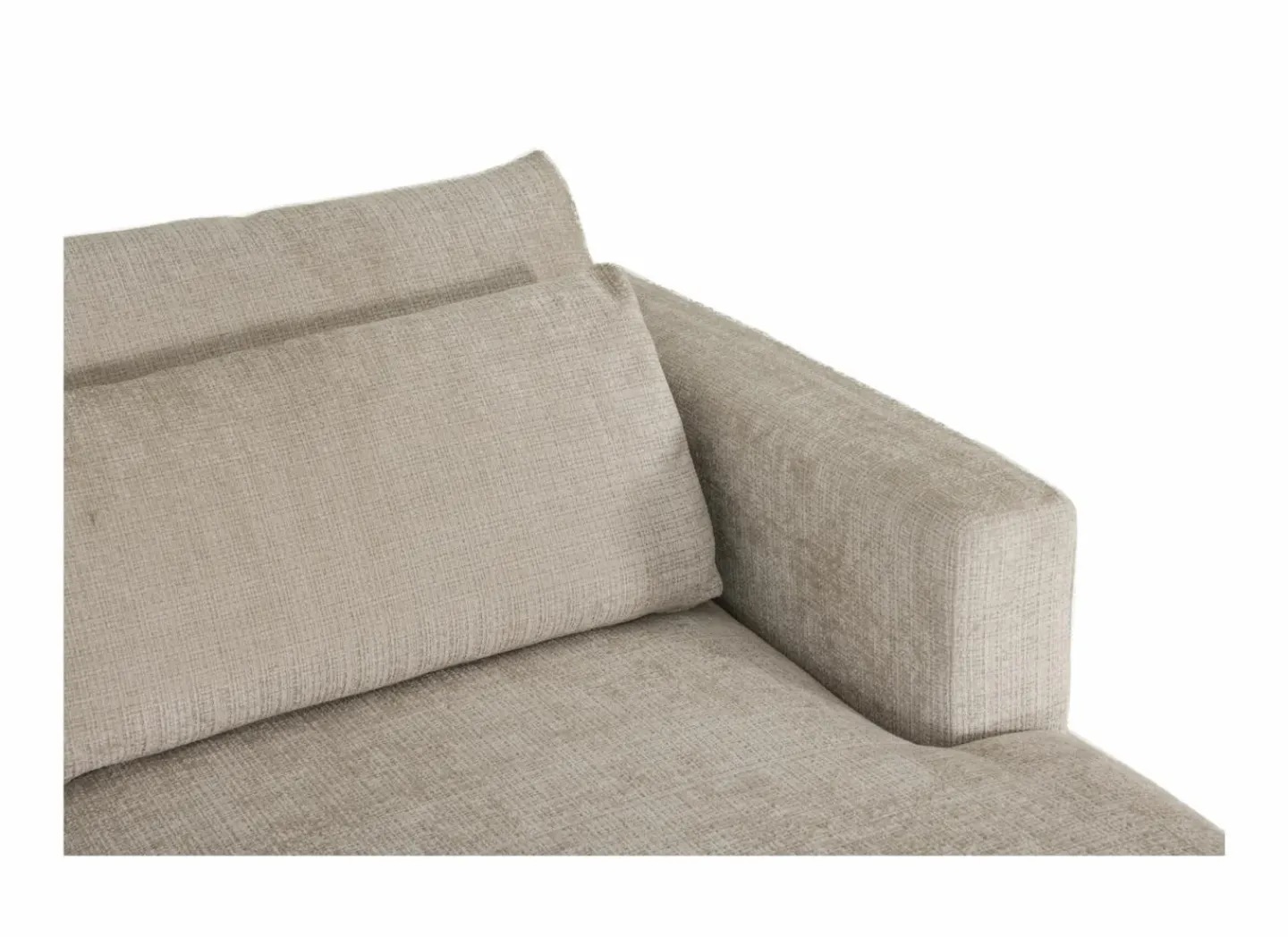 Hoeksalon New Polo 430x226cm - stof - beige