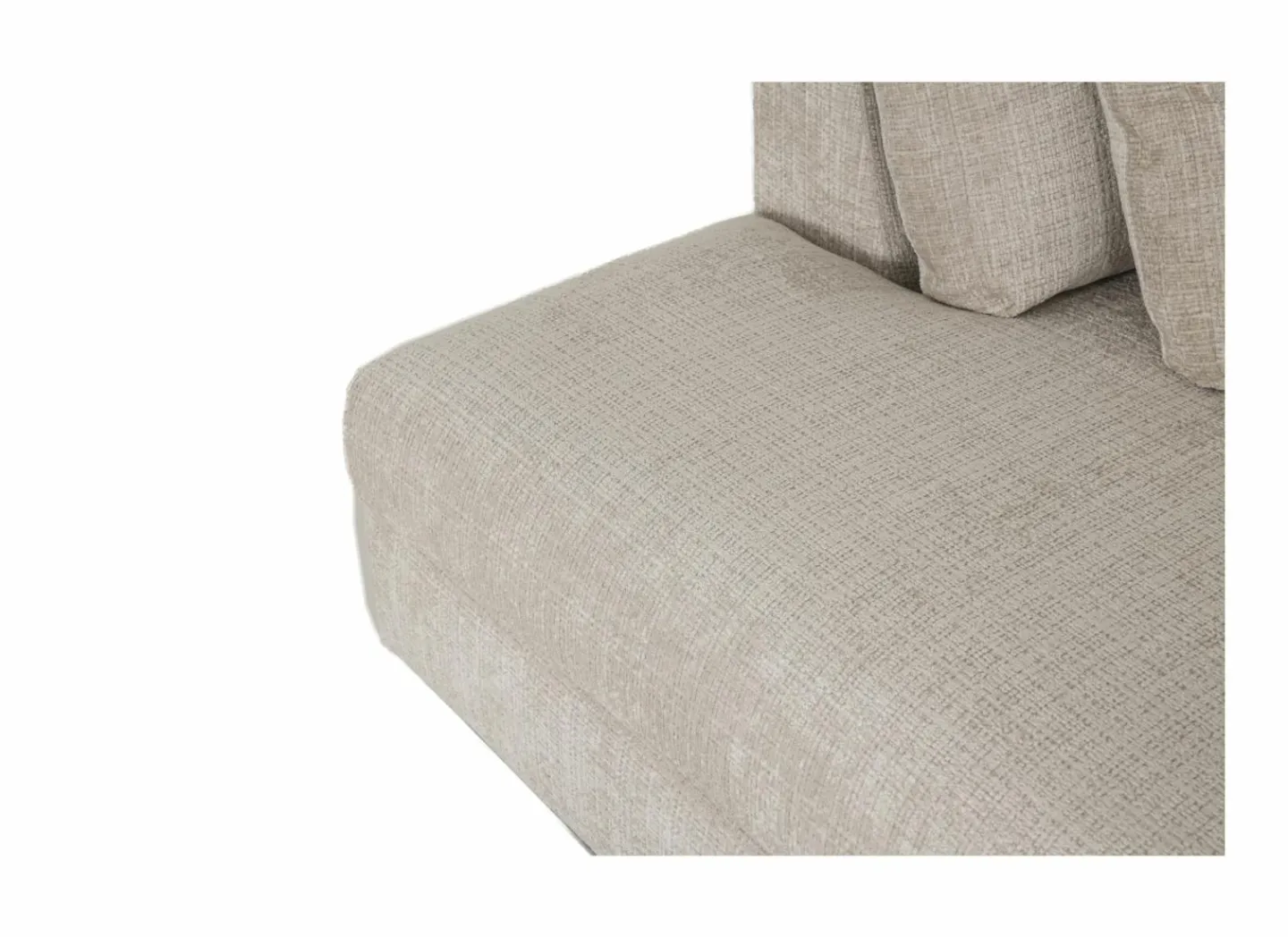 Hoeksalon New Polo 430x226cm - stof - beige