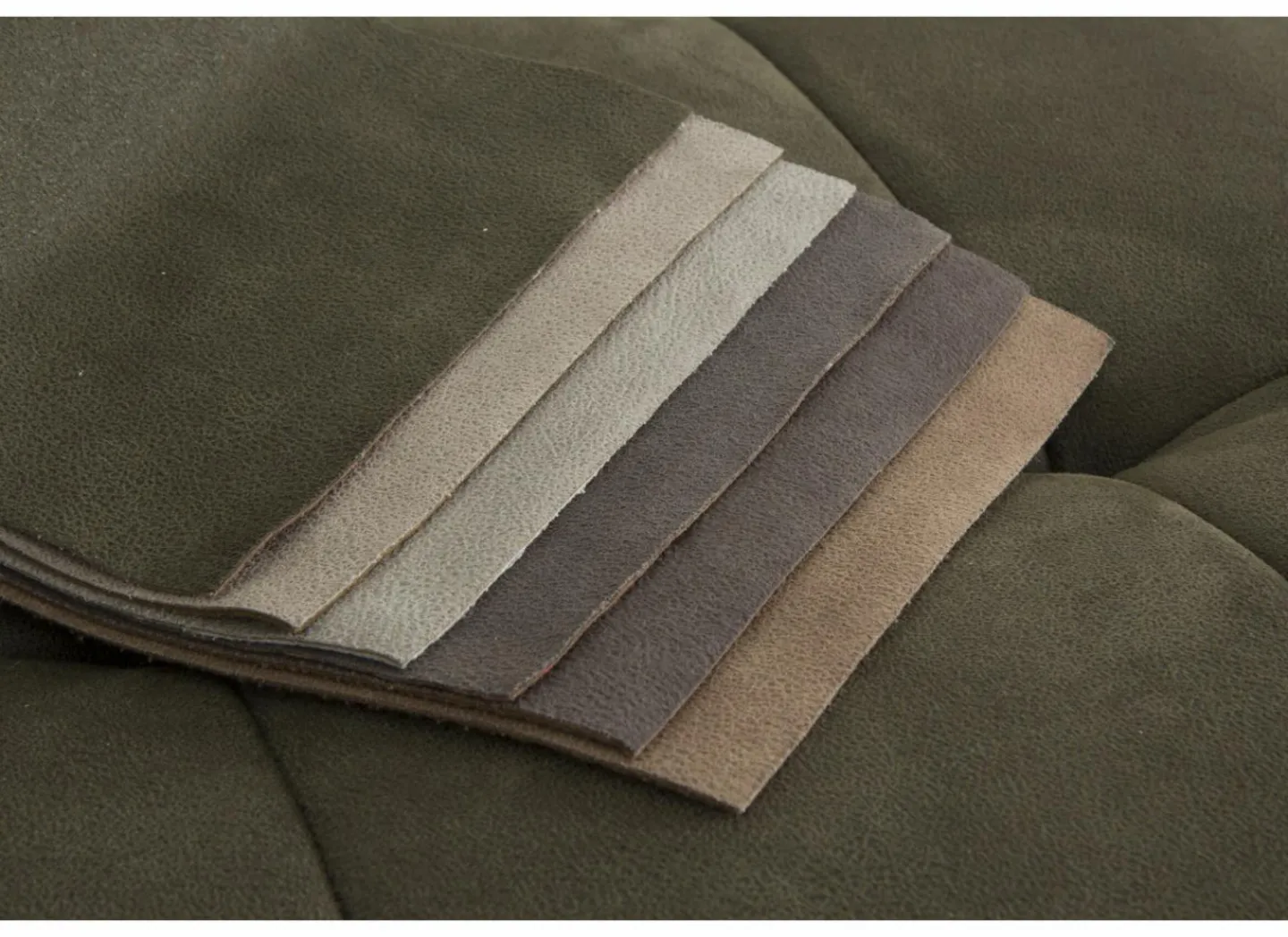 Hoeksalon Night 277x159cm - stof - groen