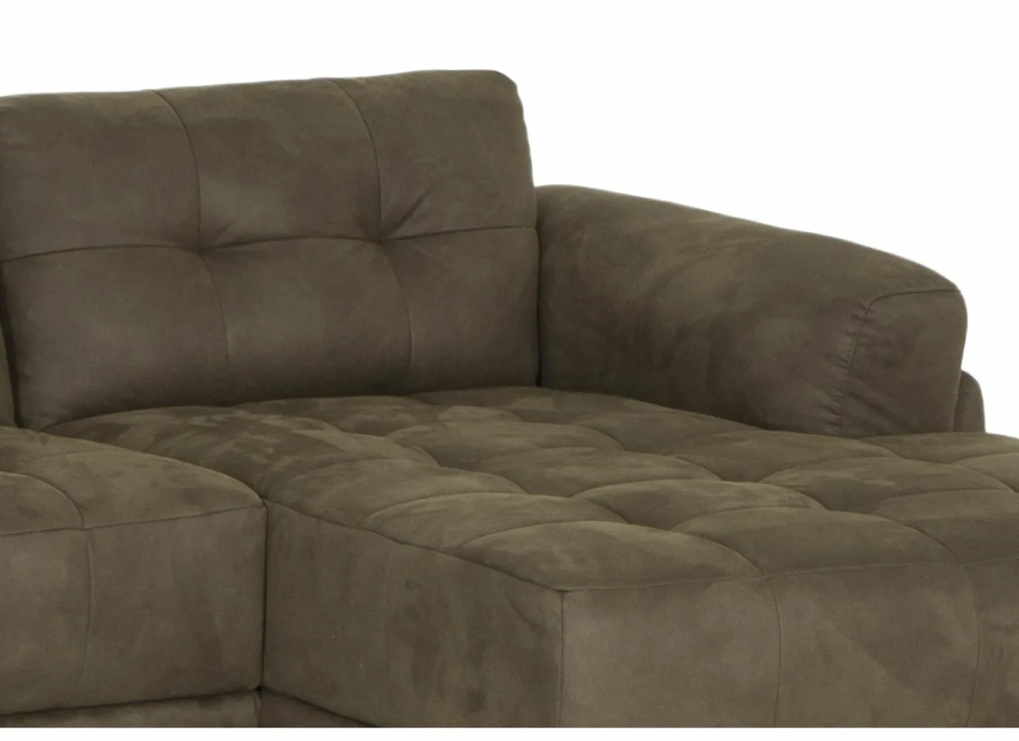 Hoeksalon Night 277x159cm - stof - groen