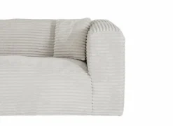 Hoeksalon Nuoro HB 295x170cm - ribfluweel - wit