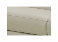 Hoeksalon Nyx 322x257cm - leder - lichtgrijs