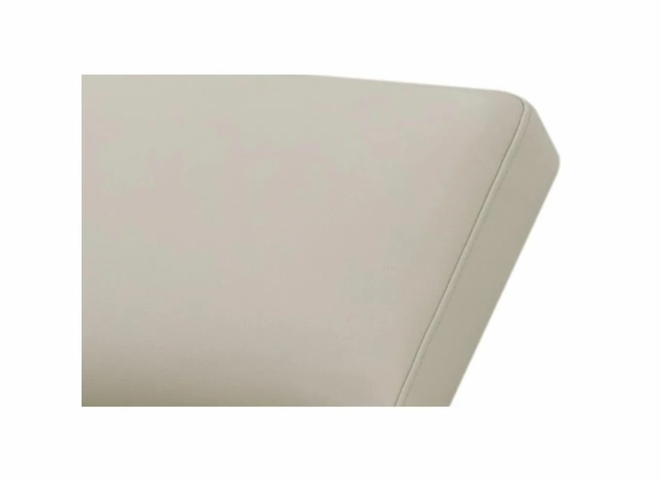 Hoeksalon Nyx 322x257cm - leder - lichtgrijs