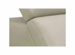 Hoeksalon Nyx 322x257cm - leder - lichtgrijs met relax