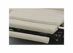 Hoeksalon Nyx 322x257cm - leder - lichtgrijs met relax