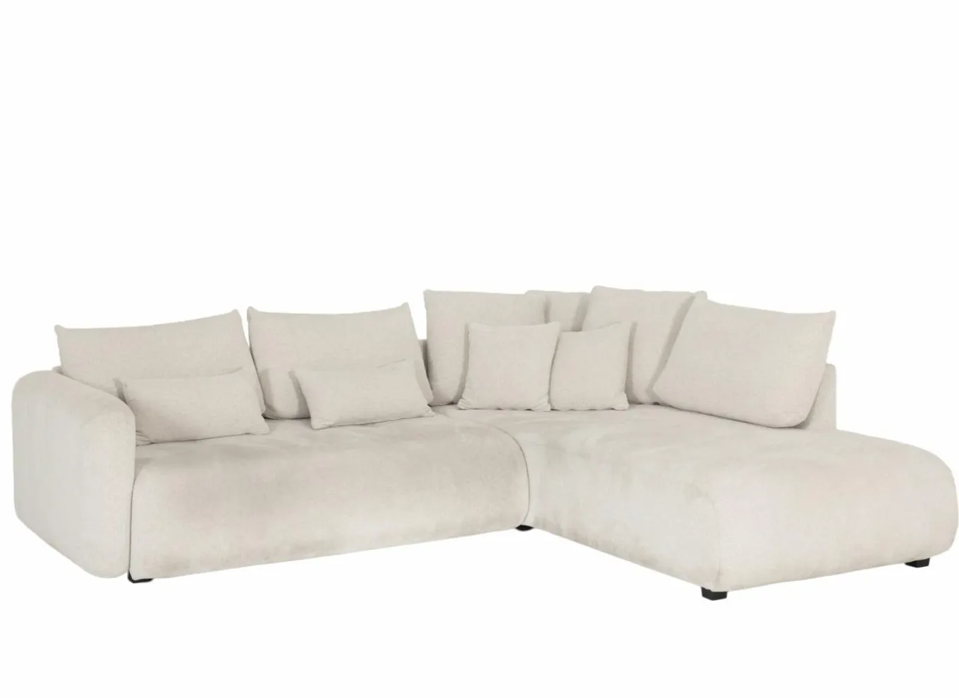 Hoeksalon Olivio 289x234cm - stof - beige