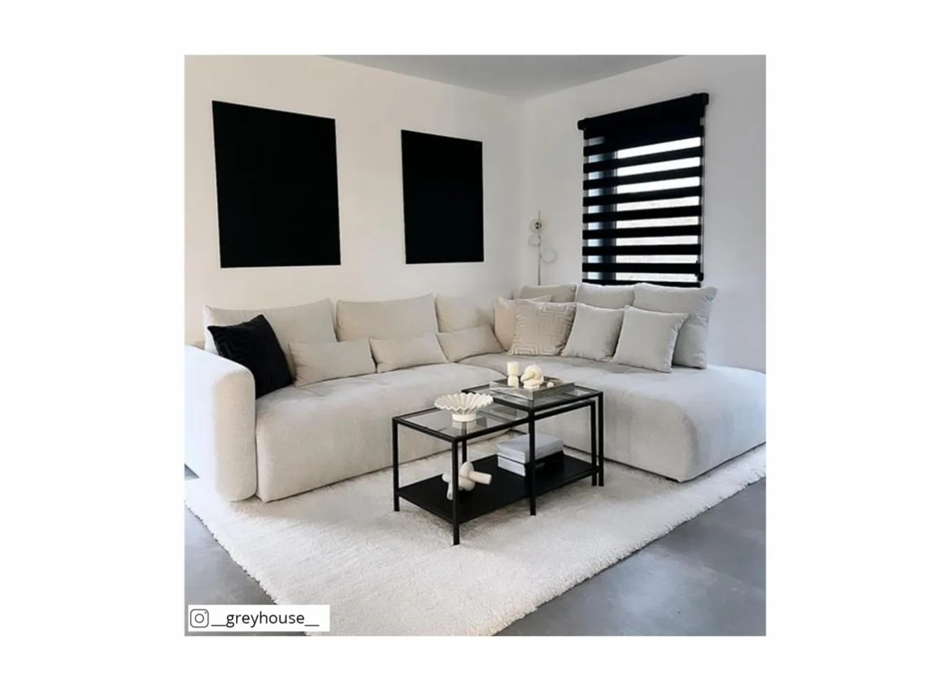 Hoeksalon Olivio 289x234cm - stof - beige