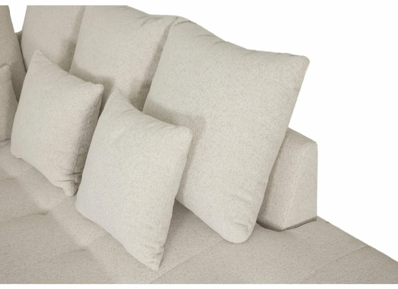 Hoeksalon Olivio 289x234cm - stof - beige