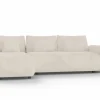 Hoeksalon Olivio 277x114cm - stof - beige