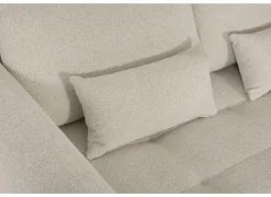 Hoeksalon Olivio 277x114cm - stof - beige