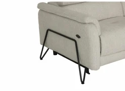 Hoeksalon Oltens 281x228cm - stof - beige met relax