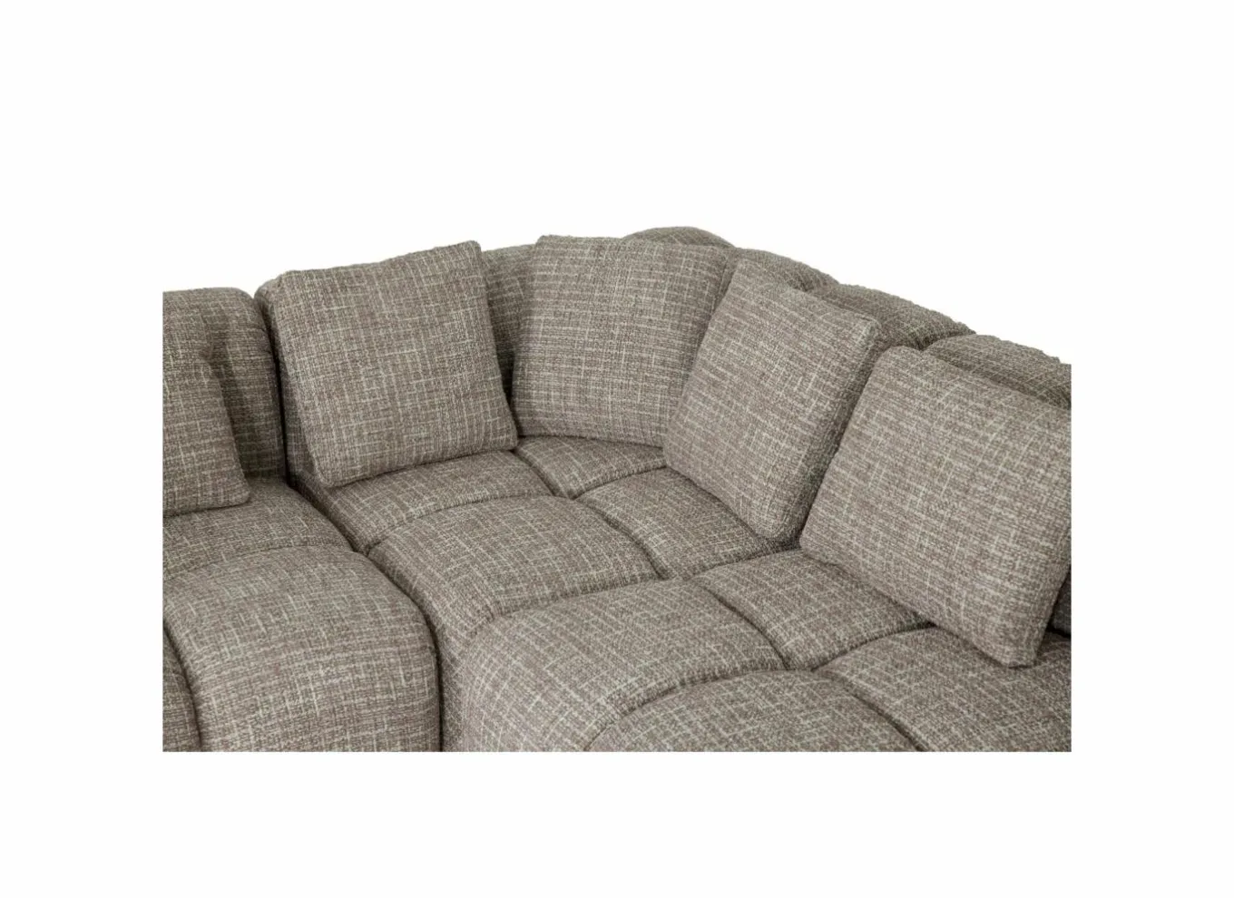 Hoeksalon Parkaway 350x270cm - stof - roze