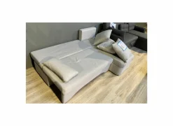 Hoeksalon Polaris 191x143cm - stof - grijs met slaapfunctie