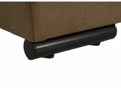 Hoeksalon Rimini 388x224cm - stof - cognac met bedfunctie