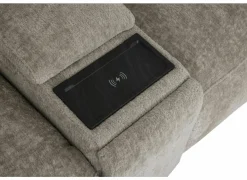 Hoeksalon Roll 362x265cm - stof - turtledove met relax & opbergruimte