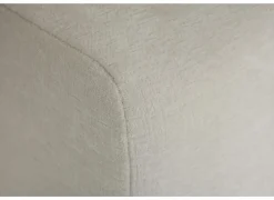 Hoeksalon Satellite-S 323x222cm - stof - naturel met poef en zitdiepteverstelling