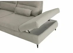 Hoeksalon Sioux 297x260cm - stof - ecru met zitdiepteverstelling