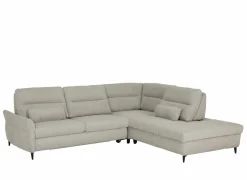 Hoeksalon Sioux 297x260cm - stof - ecru met slaapfunctie & zitdiepteverstelling