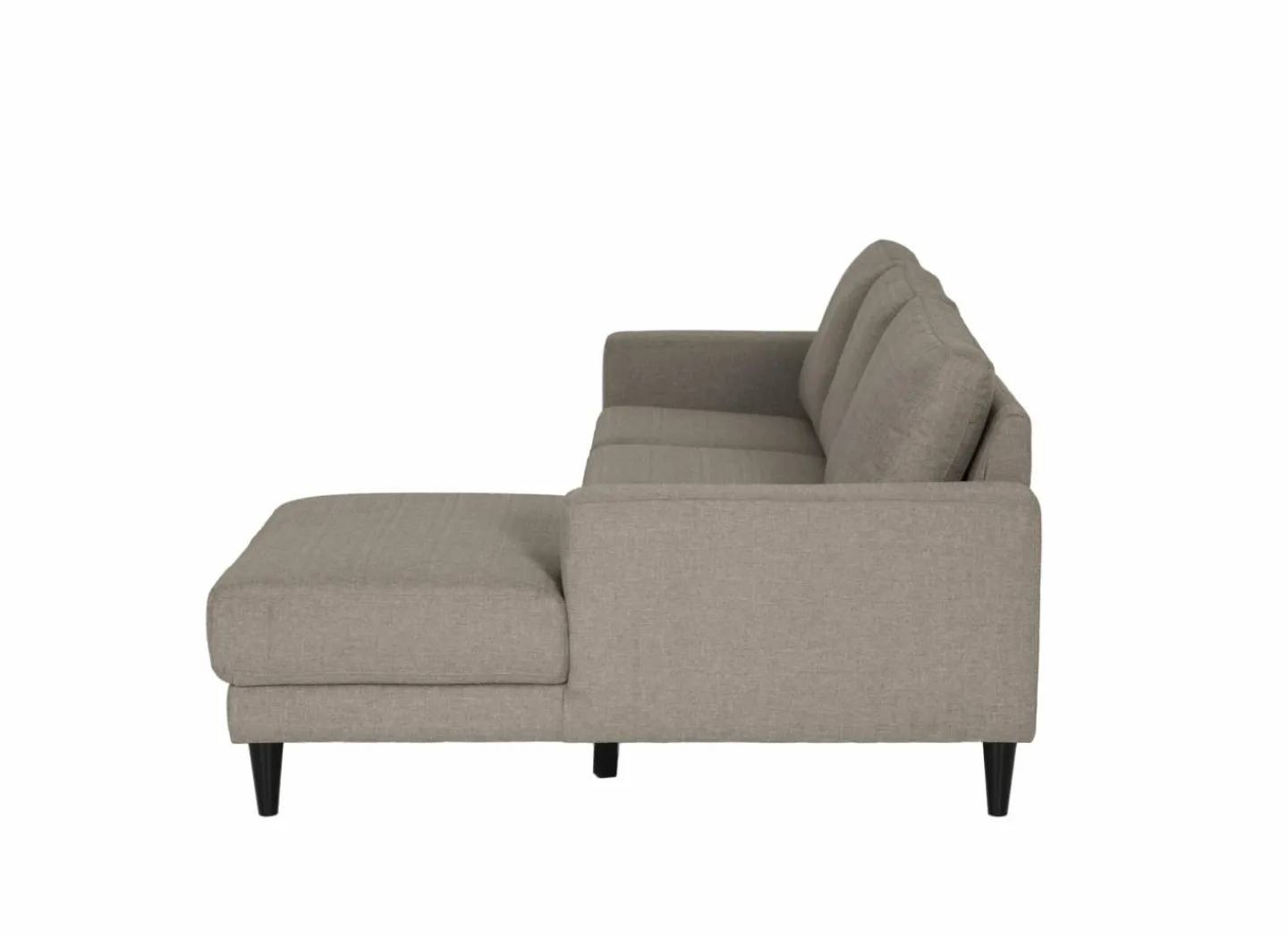 Hoeksalon Sky 243x148,5cm - stof - taupe