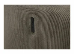 Hoeksalon Slider 279x186cm - ribcord stof - bruin met bedfunctie