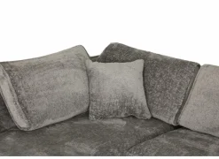 Hoeksalon Space 313x224cm - stof - grijs