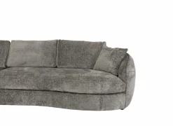 Hoeksalon Space 313x224cm - stof - grijs