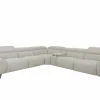 Hoeksalon Talk 295x327cm - stof - grijs met relax