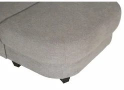 Hoeksalon Toulouse 269x287cm - stof - zilvergrijs