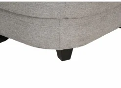 Hoeksalon Toulouse 269x287cm - stof - zilvergrijs