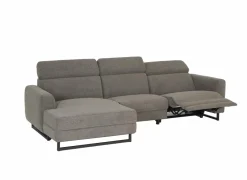 Hoeksalon Vaucluse 314x160cm - stof - taupe met relax