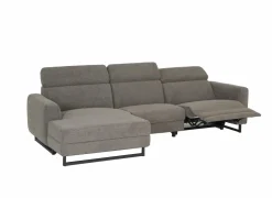 Hoeksalon Vaucluse 314x160cm - stof - taupe met relax